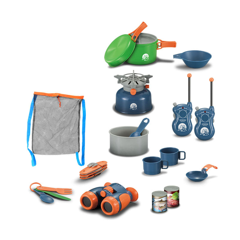 Power Joy Camping Cooking Set with Portable Walkie Talkie 20pieces