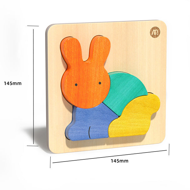 Mini Wooden Puzzle - Rabbit (4 pcs)