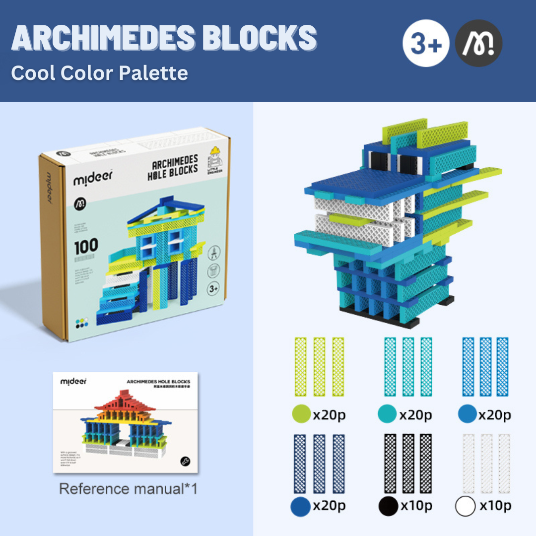 Archimedes Blocks - Cool Color Palette