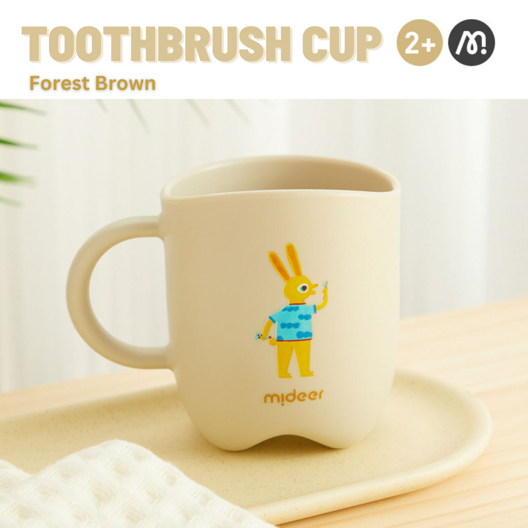 Baby Toothbrush Cup - Forest Brown