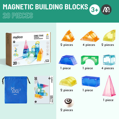 3D Magnetic Blocks - 20pcs