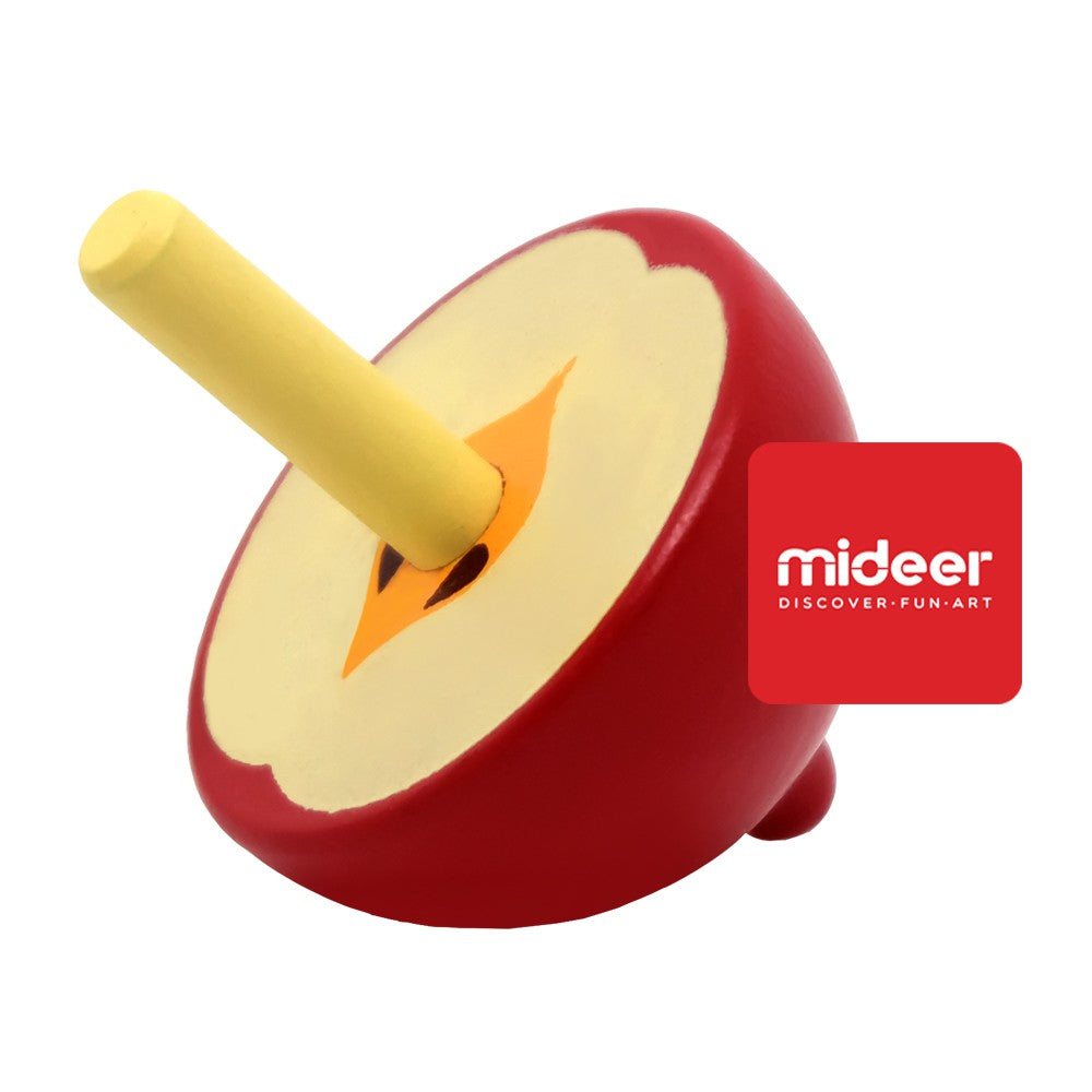 Wooden Spinning Top - Apple