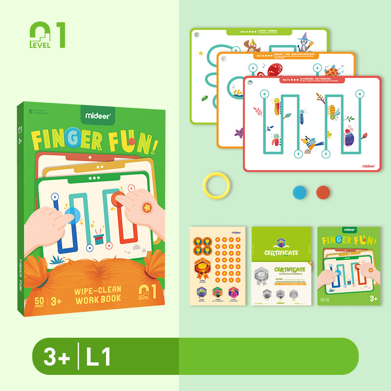 Finger Fun - Wipe-Clean Workbook