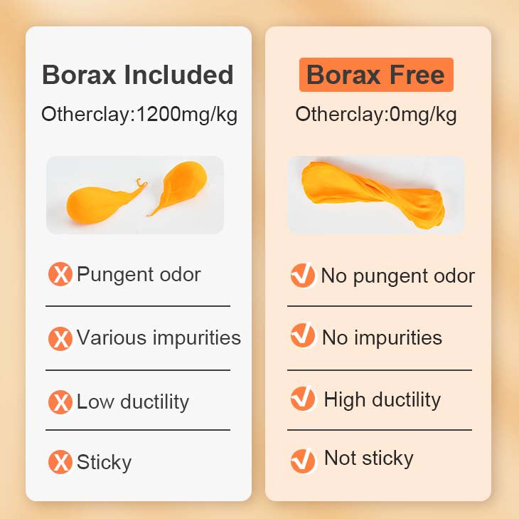 Borax Free Modelling Clay - 6 Colors