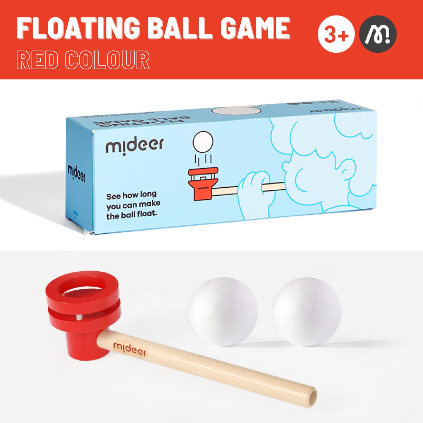 Floating Ball Game - Red