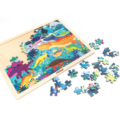 Wooden Puzzle - Dinosaurs (100 PCS)