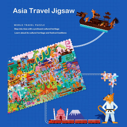 Travel Around the World Puzzle - Asia