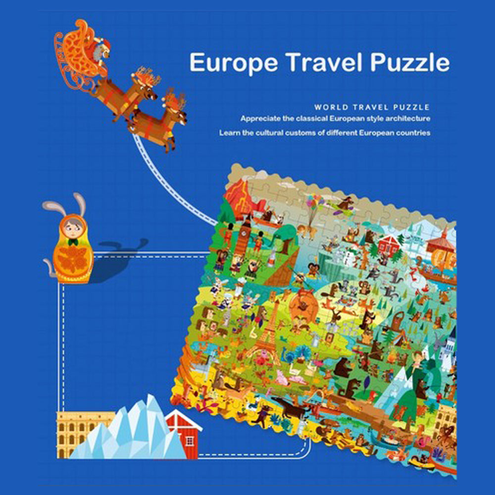 Travel Around the World Puzzle - Europe