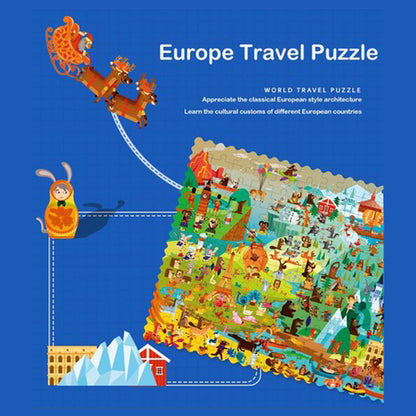 Travel Around the World Puzzle - Europe