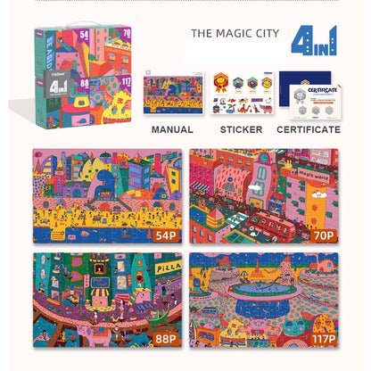 4 in 1 Puzzle - City