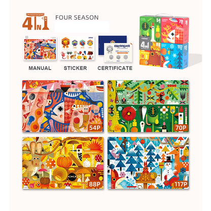 4 in 1 Puzzle - Seasons