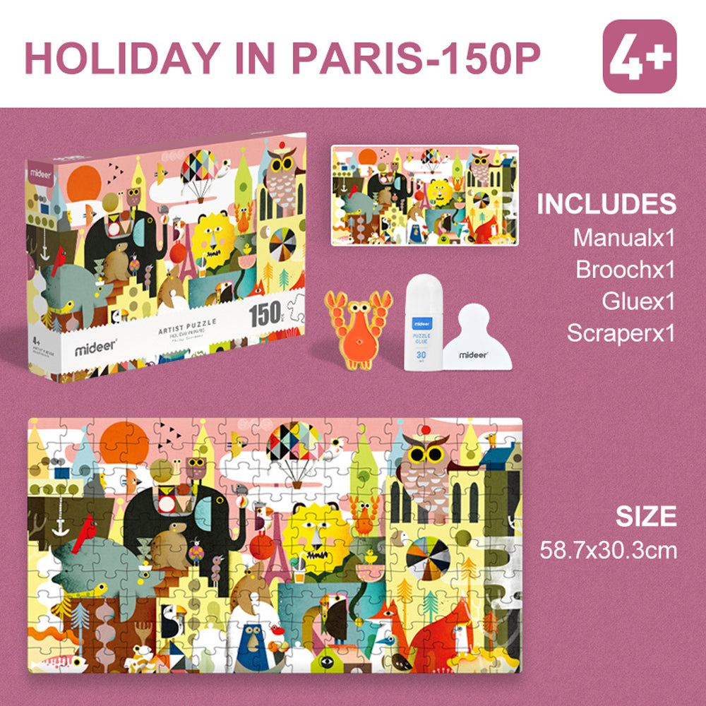 Holiday In Paris Puzzle - 150 pcs