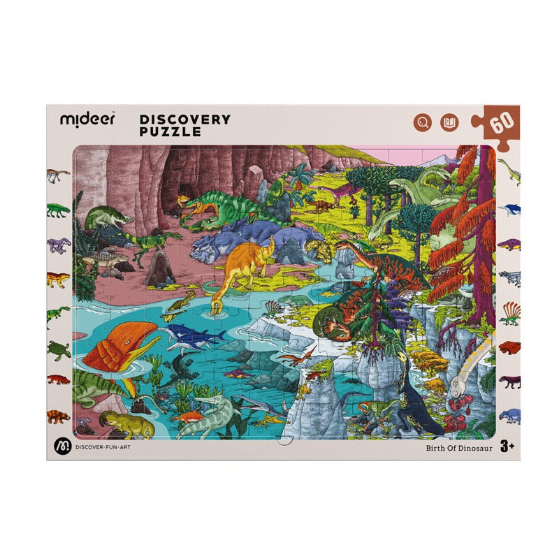 Observation Puzzle - Dinosaur World - 60 pcs