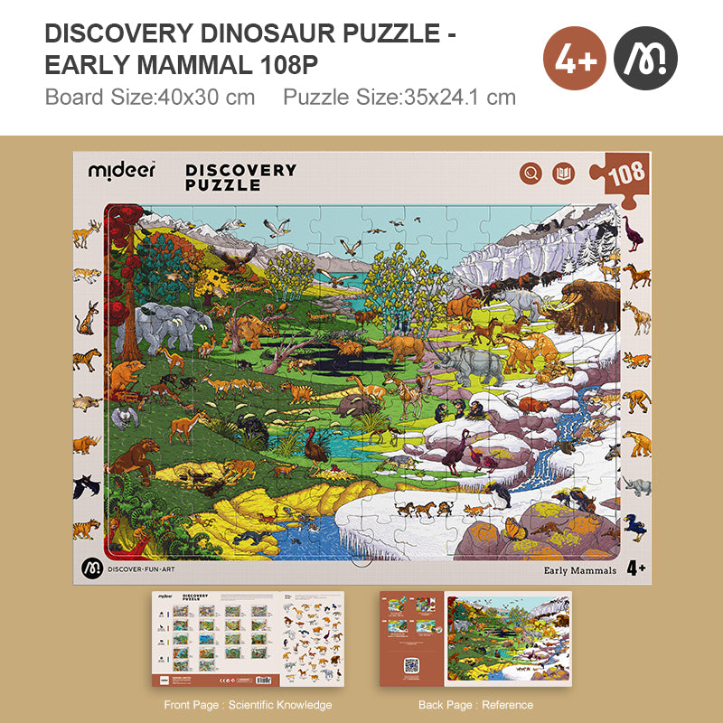 Observation Puzzle - Early Mammals - 108 pcs