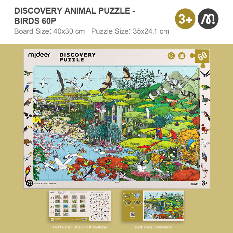 Observation Puzzle - Birds - 60 pcs