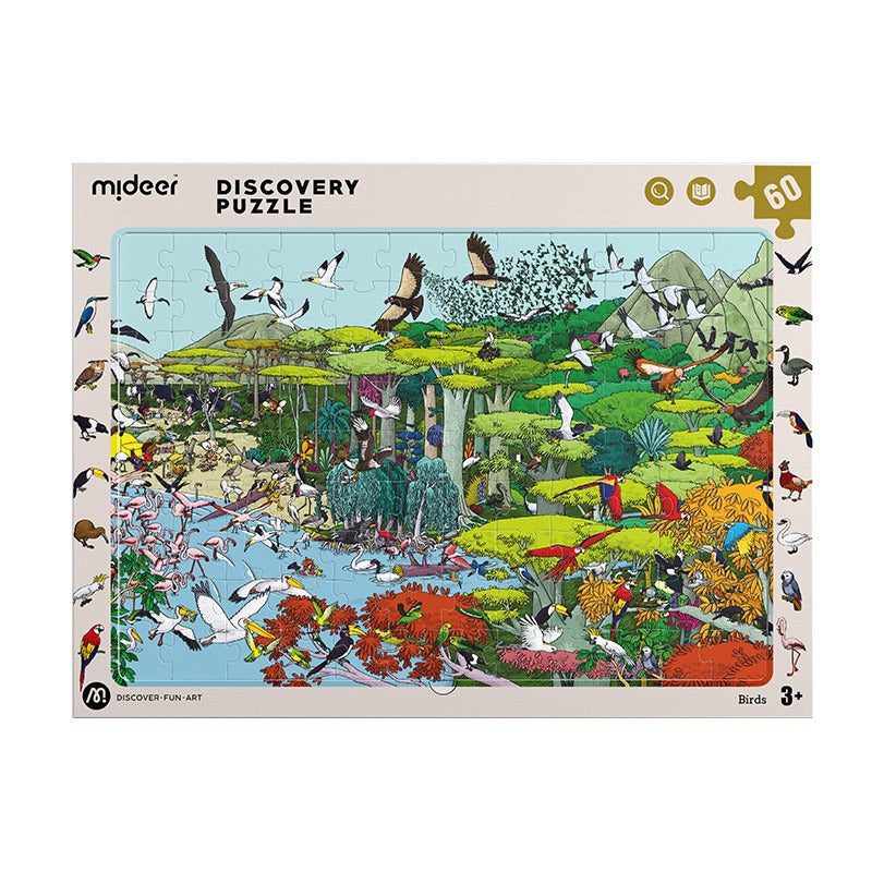 Observation Puzzle - Birds - 60 pcs