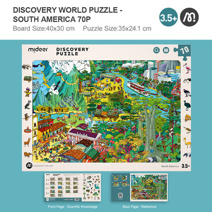 Observation Puzzle - South America - 70 pcs