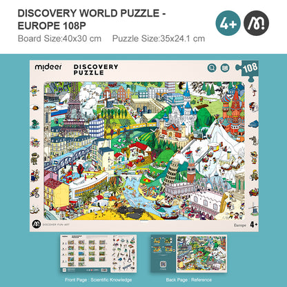 Observation Puzzle - Europe - 108 pcs