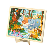 Wooden Puzzle Board 100pcs - Woodlands