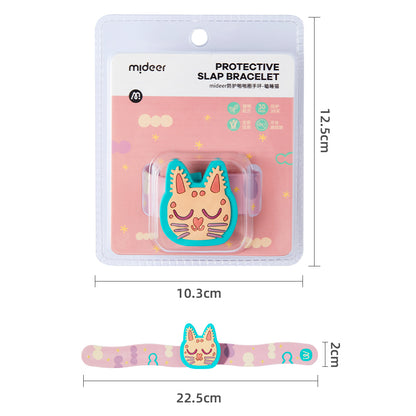 Mosquito Repellent Snap On Bracelet - Sleepy Kitten