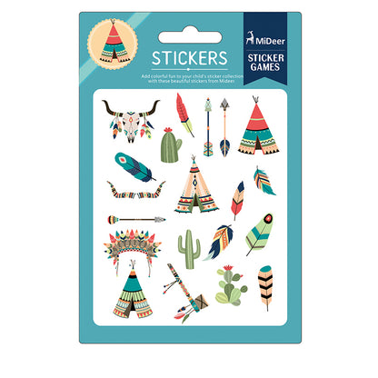 Colorful Stickers -American Indian