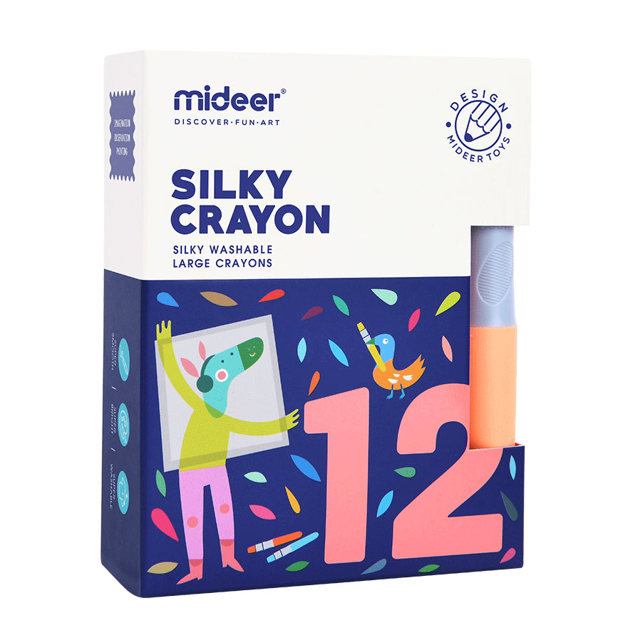 Washable Rotary Crayons - 12 Colours