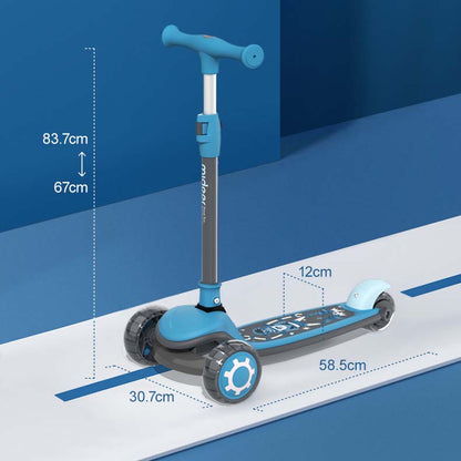 Foldable Scooter LED - Blue