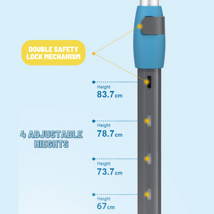 Foldable Scooter LED - Blue