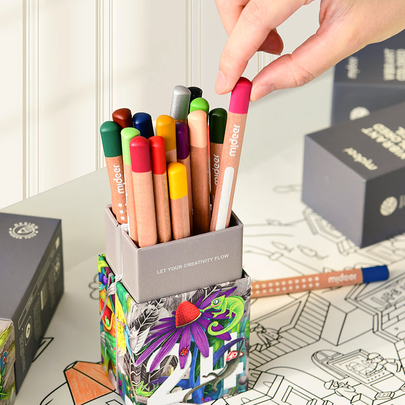 Vibrant Coloring Pencils - 48