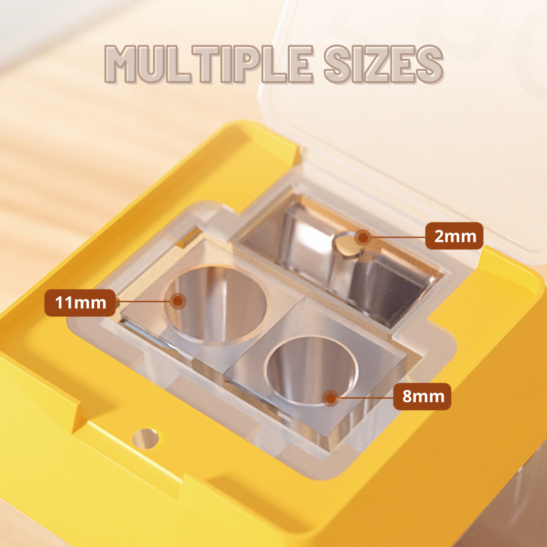 3-Hole Sharpner with Tub - Yellow