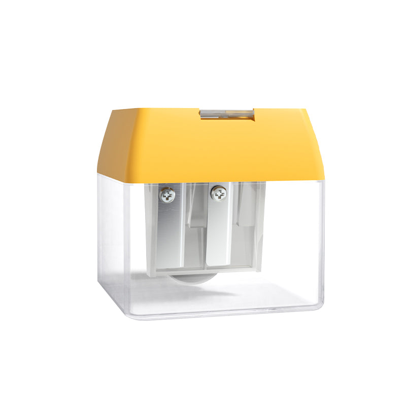 3-Hole Sharpner with Tub - Yellow