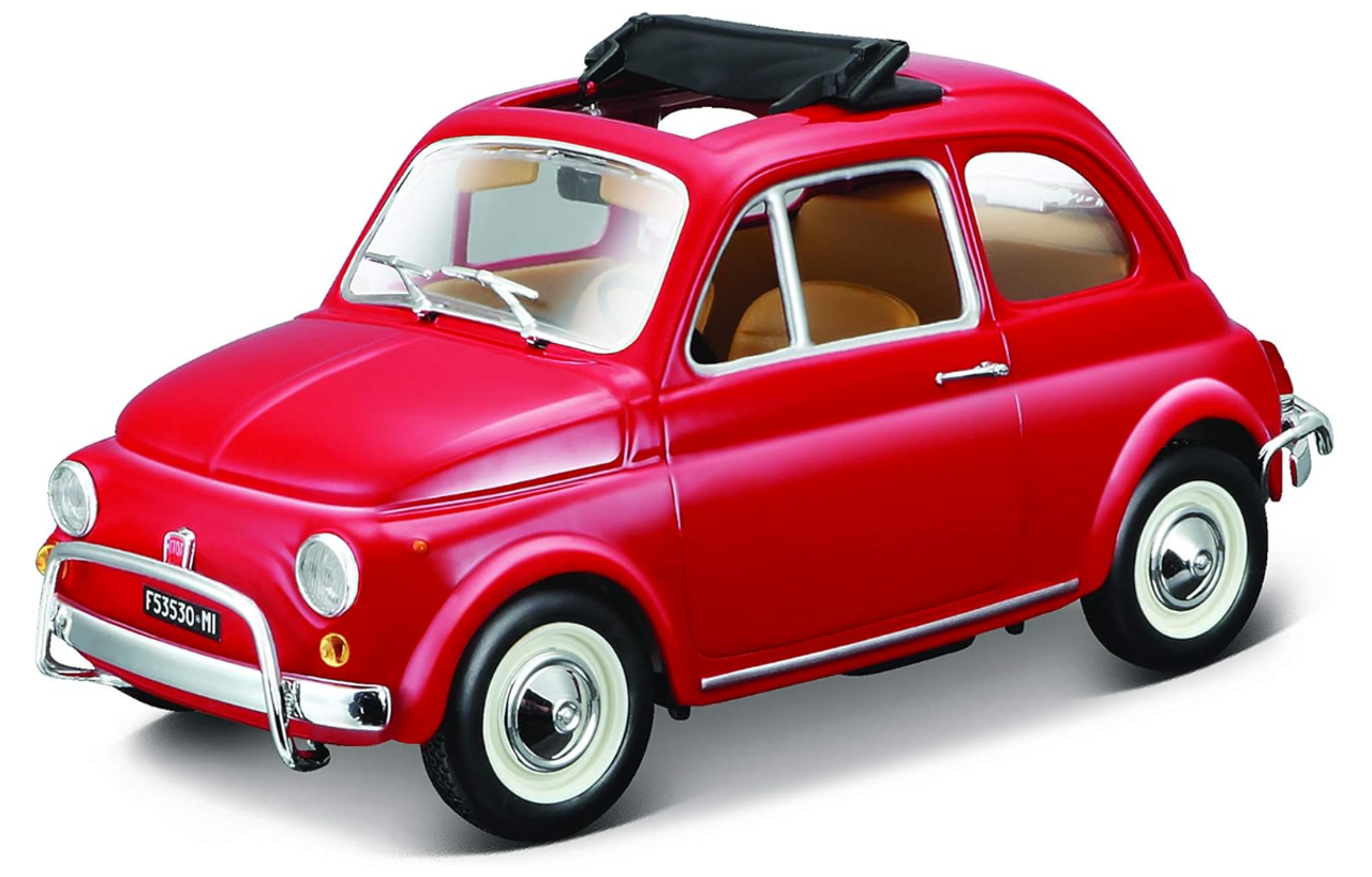 Bburago 1968 Fiat 500L 1:24 Scale Diecast Model Car