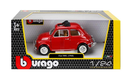 Bburago 1968 Fiat 500L 1:24 Scale Diecast Model Car