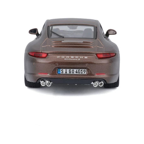 Bburago 1:24 Plus Porsche 911 Carrera S Metallic Brown Diecast Model