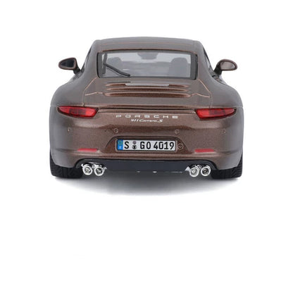 Bburago 1:24 Plus Porsche 911 Carrera S Metallic Brown Diecast Model