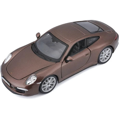 Bburago 1:24 Plus Porsche 911 Carrera S Metallic Brown Diecast Model