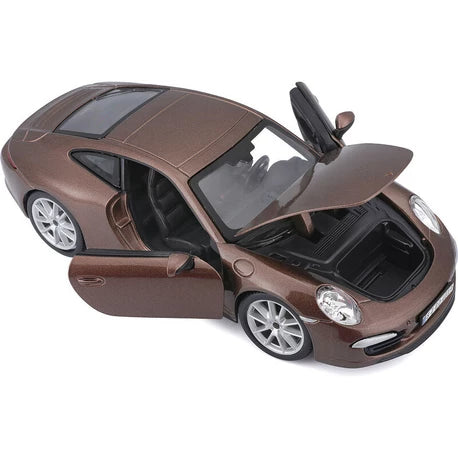 Bburago 1:24 Plus Porsche 911 Carrera S Metallic Brown Diecast Model