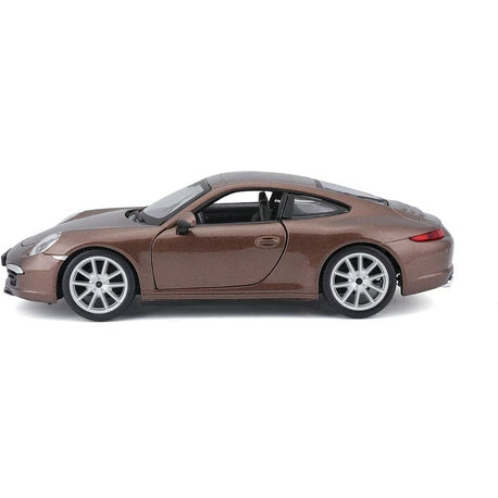 Bburago 1:24 Plus Porsche 911 Carrera S Metallic Brown Diecast Model