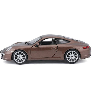 Bburago 1:24 Plus Porsche 911 Carrera S Metallic Brown Diecast Model