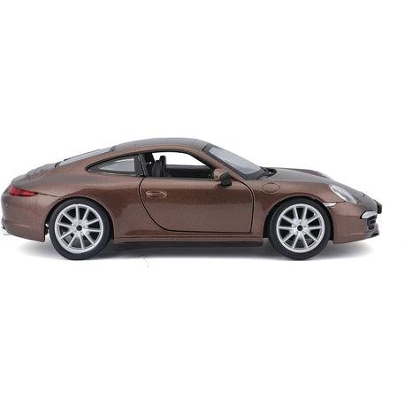 Bburago 1:24 Plus Porsche 911 Carrera S Metallic Brown Diecast Model