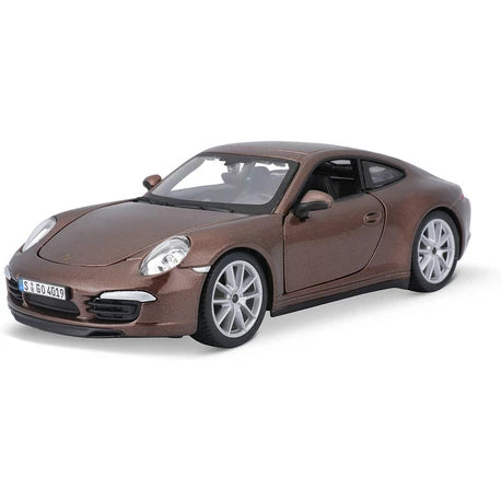 Bburago 1:24 Plus Porsche 911 Carrera S Metallic Brown Diecast Model