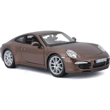 Bburago 1:24 Plus Porsche 911 Carrera S Metallic Brown Diecast Model