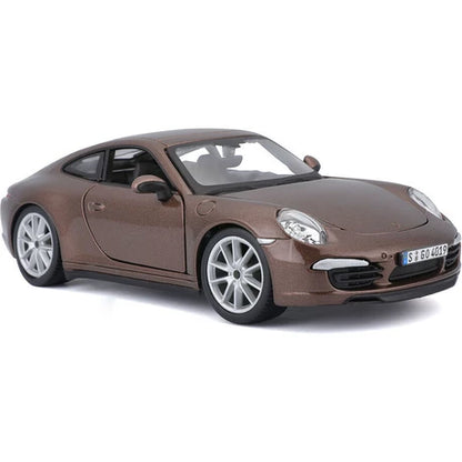 Bburago 1:24 Plus Porsche 911 Carrera S Metallic Brown Diecast Model