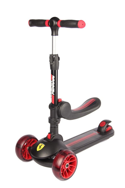 FERRARI TWIST SCOOTER FOR KIDS 
WITH ADJUSTABLE HEIGHT BLACK