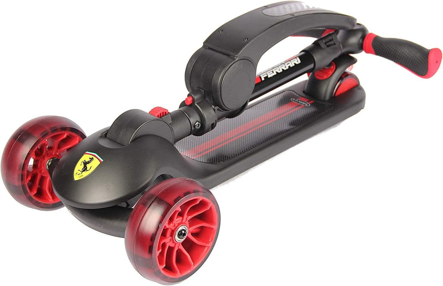 FERRARI TWIST SCOOTER FOR KIDS 
WITH ADJUSTABLE HEIGHT BLACK