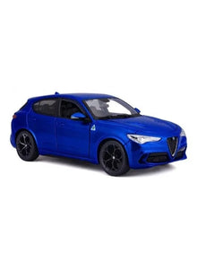 Bburago Alfa Romeo Stelvio Blue 1:24 Diecast Model Car