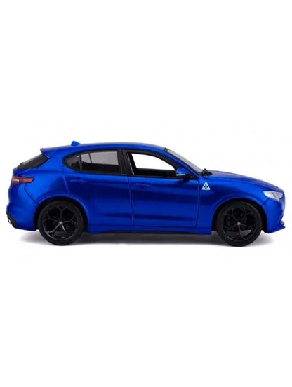 Bburago Alfa Romeo Stelvio Blue 1:24 Diecast Model Car