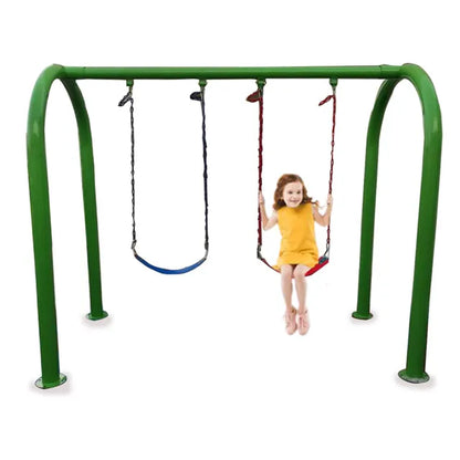 Myts Double Fun Swing Set Spring 2 Swings for Kids