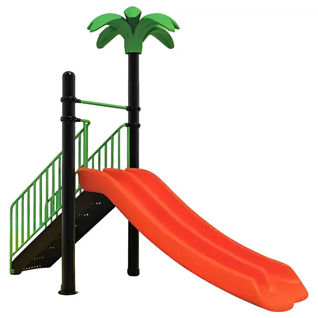 MYTS Palm Paradise Outdoor Straight Slide - Vibrant Red Fun!