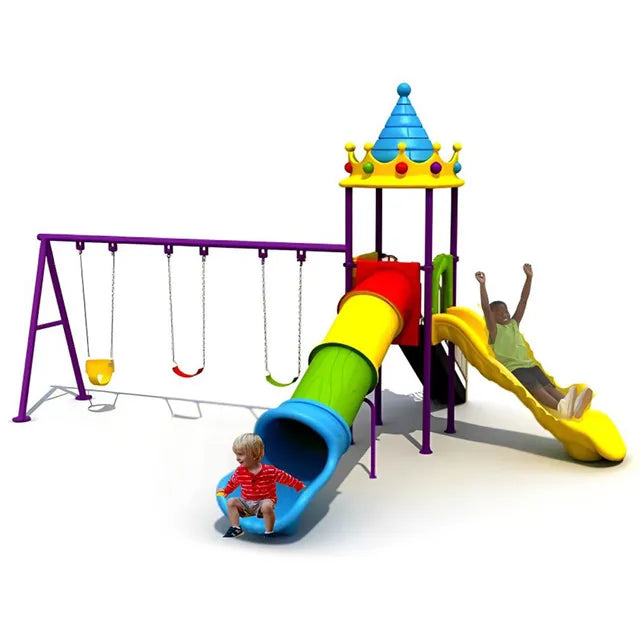 Myts Outdoor Oasis Kids Backyard Fun Series with Swing & Slide